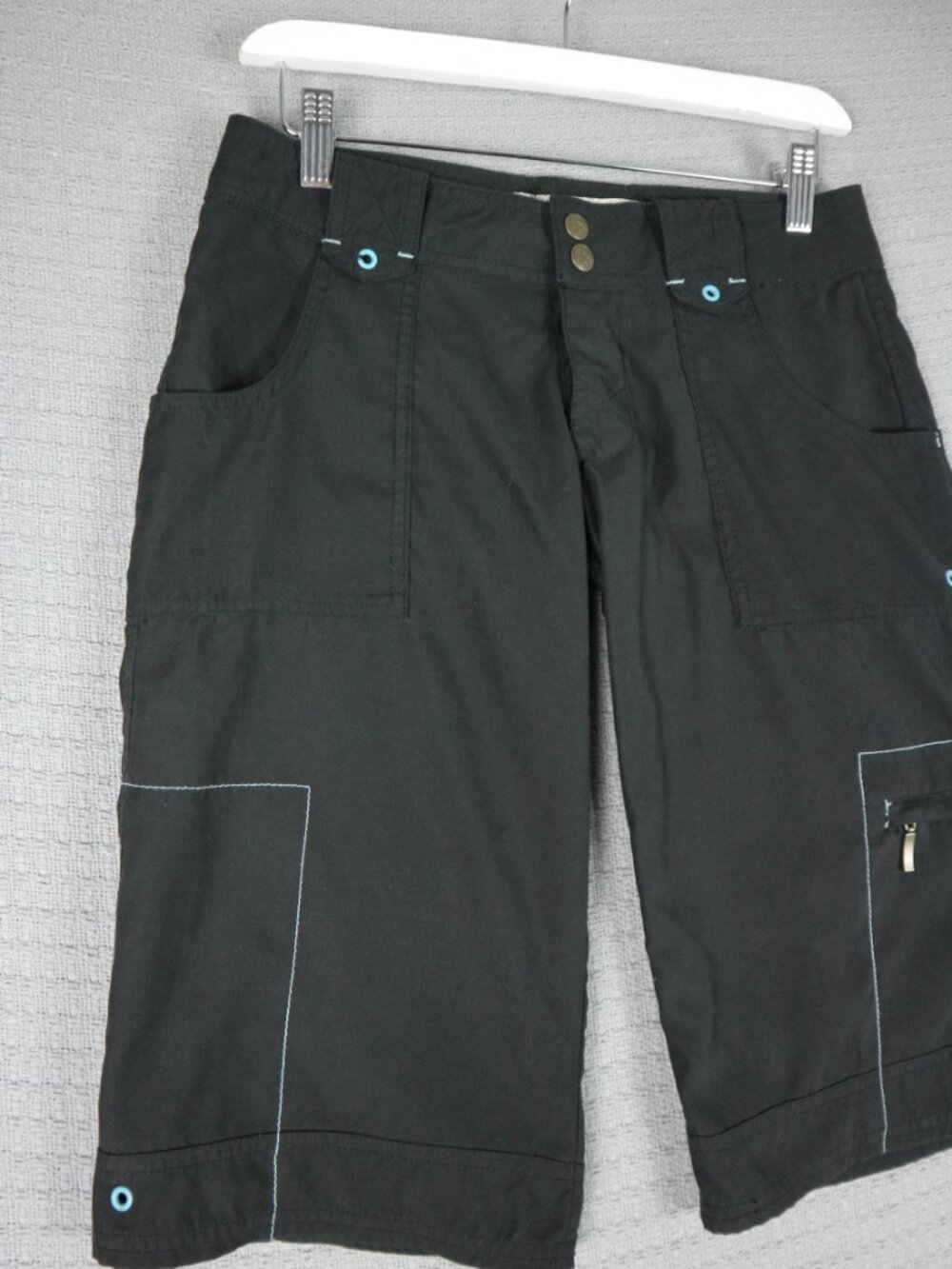 Orb Nylon Capri Y2K Gorpcore Style Pants Size 3 26W Streetwear - Picture 4 of 7